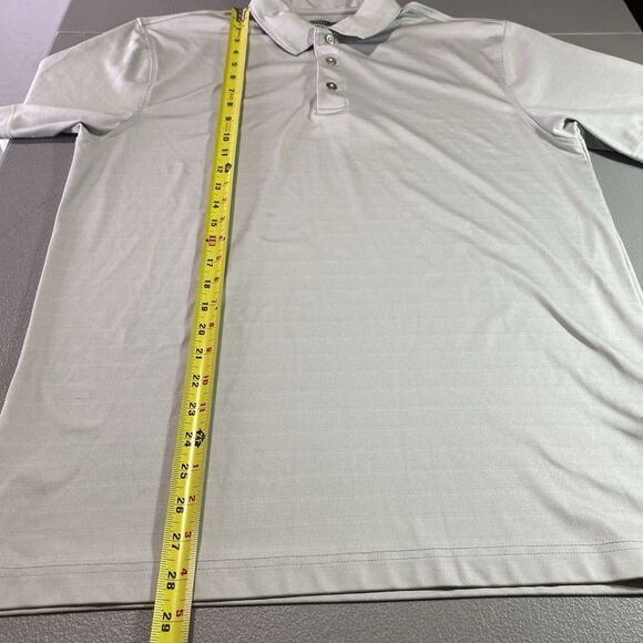 CYPRESS CLUB PERFORMANCE Polo Shirt Moisture Wicking Breathable Golf Mens M Gray - Picture 7 of 10
